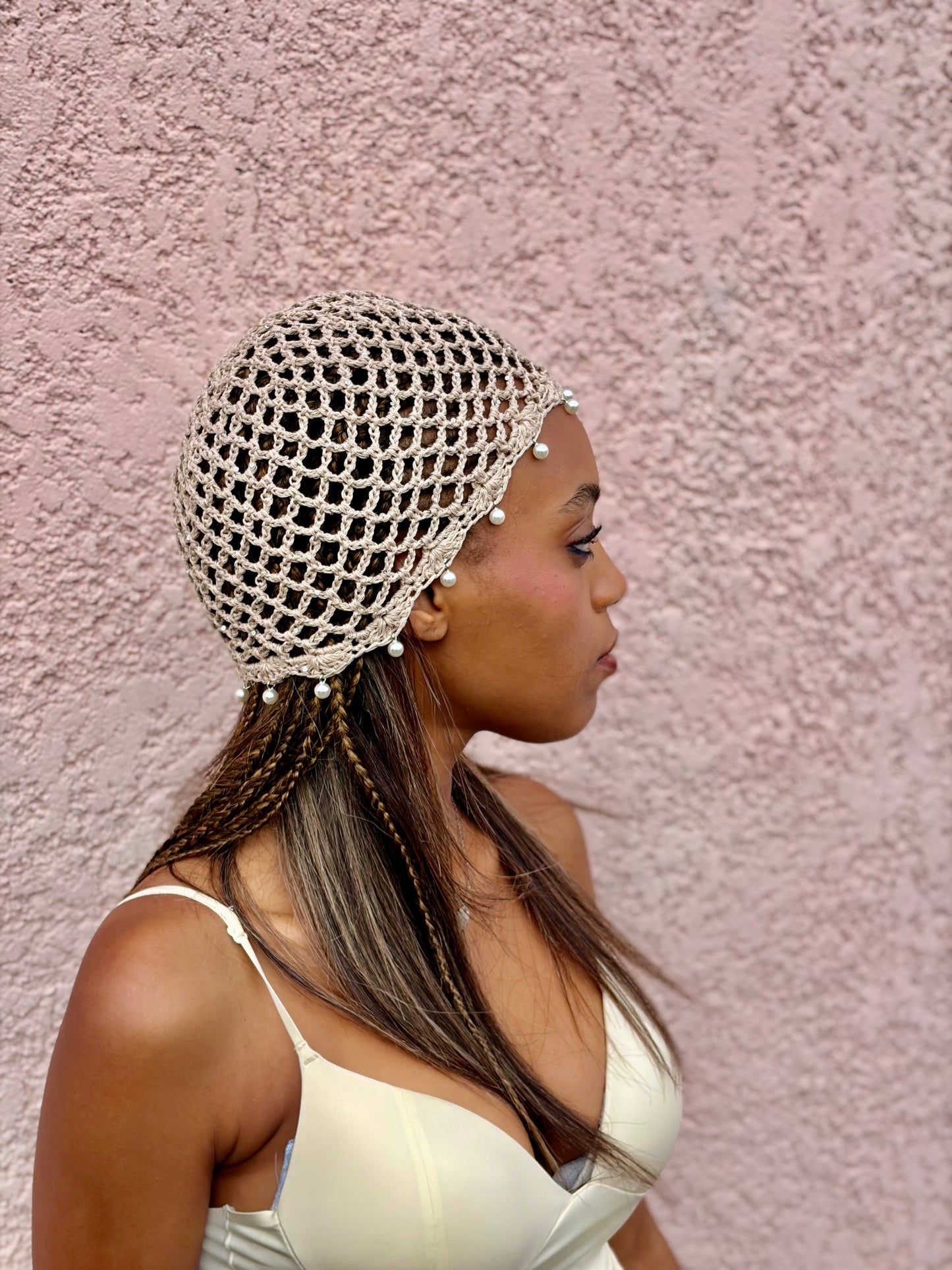 Bonnet en crochet artisanal